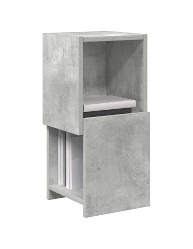 Mobile angolare Grigio cemento 25,5x25x55cm Legno multistrato