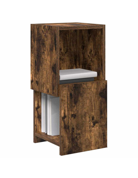 Mobile angolare Rovere fumé 25,5x25x55cm Legno multistrato