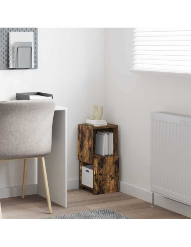 Mobile angolare Rovere fumé 25,5x25x55cm Legno multistrato