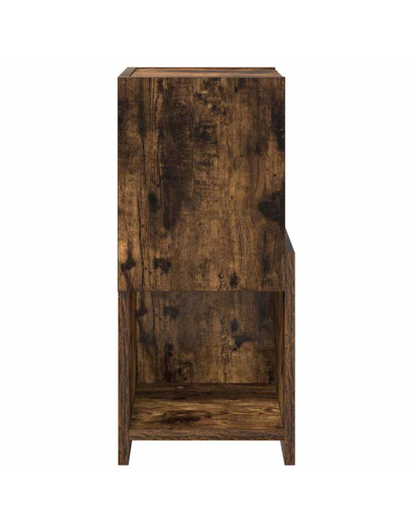 Mobile angolare Rovere fumé 25,5x25x55cm Legno multistrato