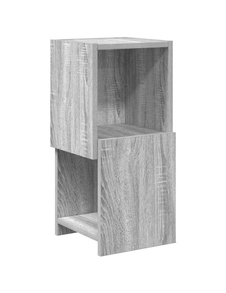 Mobile angolare Grigio Sonoma 25,5x25x55cm Legno multistrato