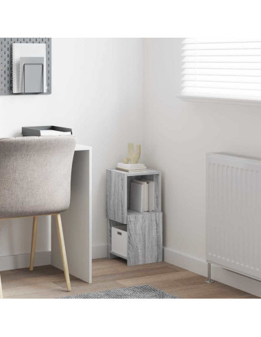 Mobile angolare Grigio Sonoma 25,5x25x55cm Legno multistrato