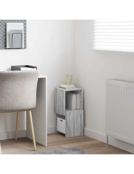 Mobile angolare Grigio Sonoma 25,5x25x55cm Legno multistrato