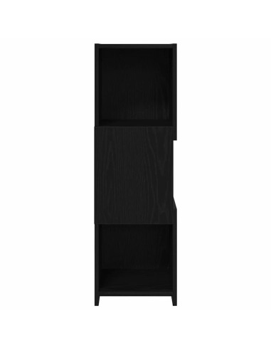 Mobile angolare Rovere Nero 30,5x30x95cm Legno multistrato