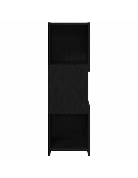 Mobile angolare Rovere Nero 30,5x30x95cm Legno multistrato