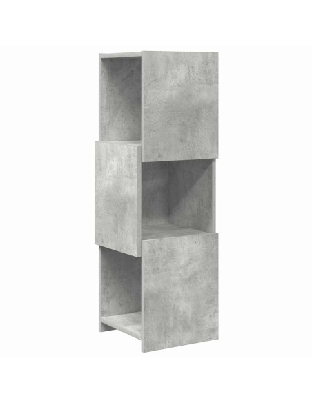 Mobile angolare Grigio cemento 30,5x30x95cm Legno multistrato