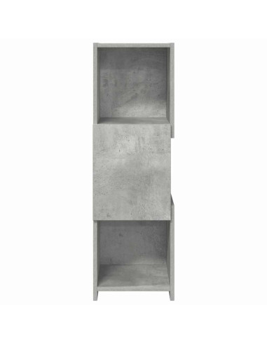 Mobile angolare Grigio cemento 30,5x30x95cm Legno multistrato