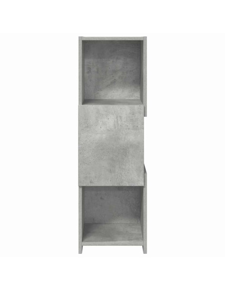 Mobile angolare Grigio cemento 30,5x30x95cm Legno multistrato