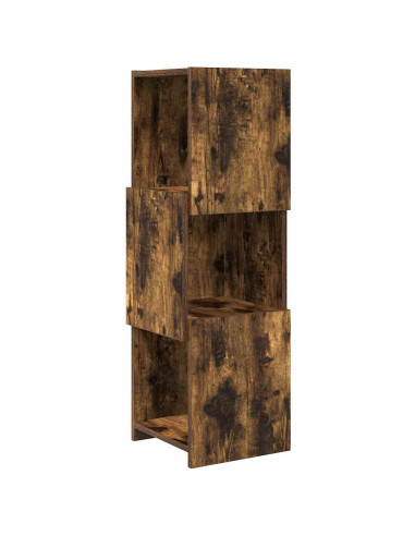 Mobile angolare Rovere fumé 30,5x30x95cm Legno multistrato