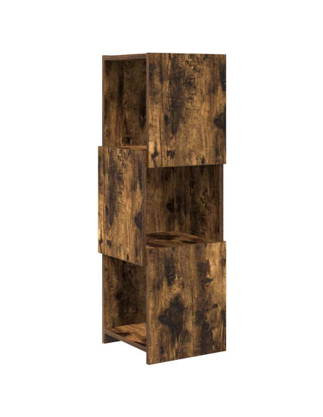 Mobile angolare Rovere fumé 30,5x30x95cm Legno multistrato