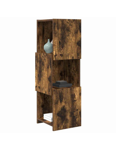 Mobile angolare Rovere fumé 30,5x30x95cm Legno multistrato