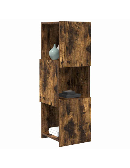 Mobile angolare Rovere fumé 30,5x30x95cm Legno multistrato