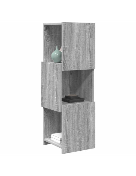 Mobile angolare Grigio Sonoma 30,5x30x95cm Legno multistrato