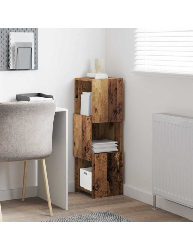 Mobile angolare Legno vecchio 30,5x30x95cm Legno multistrato