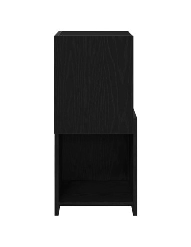 Mobile angolare Rovere Nero 30,5x30x65cm Legno multistrato
