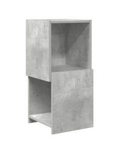 Mobile angolare Grigio cemento 30,5x30x65cm Legno multistrato 2