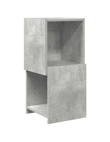 Mobile angolare Grigio cemento 30,5x30x65cm Legno multistrato
