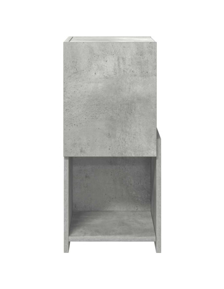 Mobile angolare Grigio cemento 30,5x30x65cm Legno multistrato