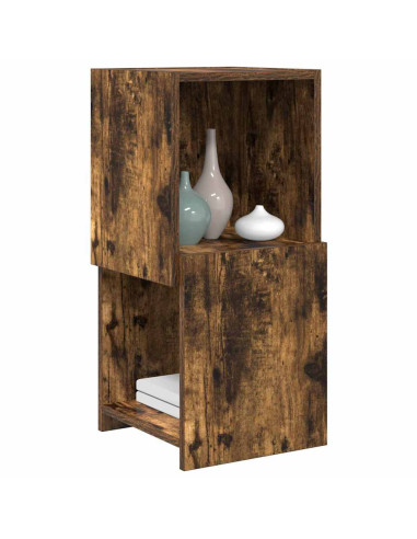 Mobile angolare Rovere fumé 30,5x30x65cm Legno multistrato