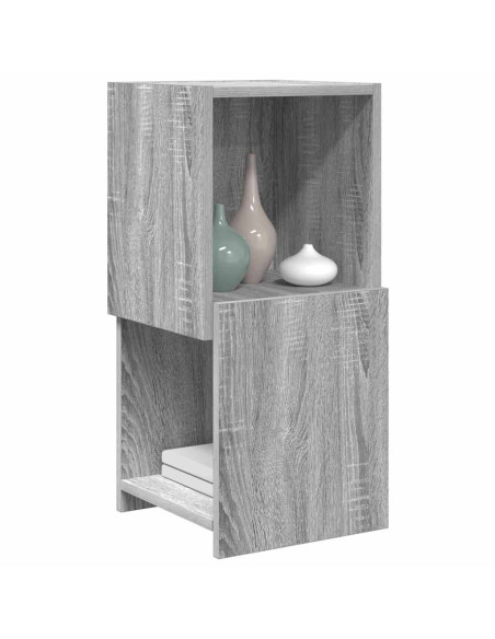 Mobile angolare Grigio Sonoma 30,5x30x65cm Legno multistrato