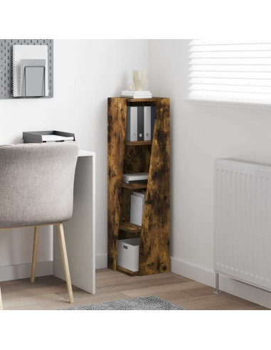 Mobile angolare Rovere fumé 27,5x27x102cm Legno multistrato