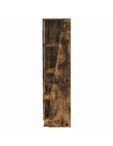 Mobile angolare Rovere fumé 27,5x27x102cm Legno multistrato