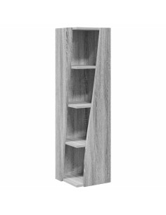 Mobile angolare Grigio Sonoma 27,5x27x102cm Legno multistrato 2