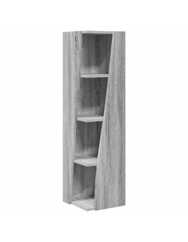 Mobile angolare Grigio Sonoma 27,5x27x102cm Legno multistrato
