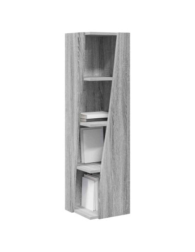 Mobile angolare Grigio Sonoma 27,5x27x102cm Legno multistrato