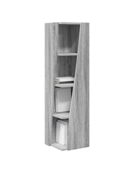 Mobile angolare Grigio Sonoma 27,5x27x102cm Legno multistrato