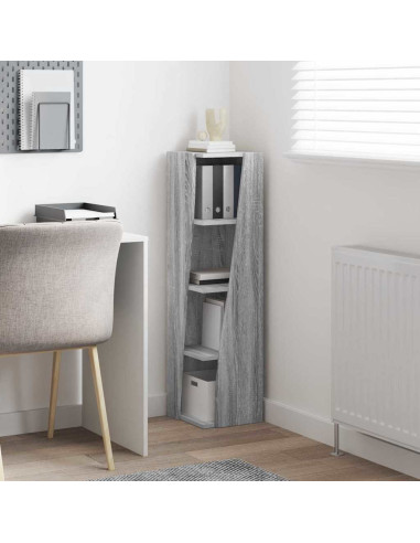 Mobile angolare Grigio Sonoma 27,5x27x102cm Legno multistrato
