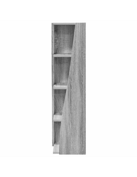 Mobile angolare Grigio Sonoma 27,5x27x102cm Legno multistrato