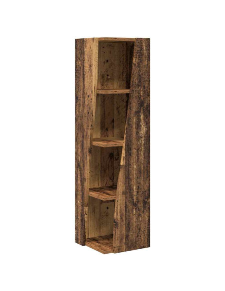 Mobile angolare Legno vecchio 27,5x27x102cm Legno multistrato