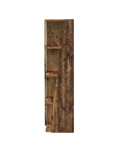 Mobile angolare Legno vecchio 27,5x27x102cm Legno multistrato
