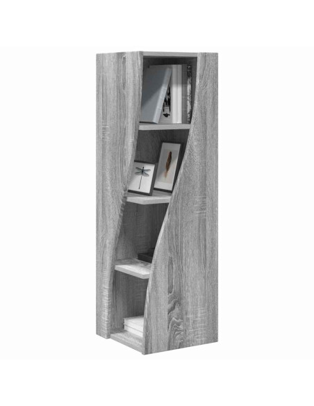 Mobile angolare Grigio Sonoma 32x32x102cm Legno multistrato