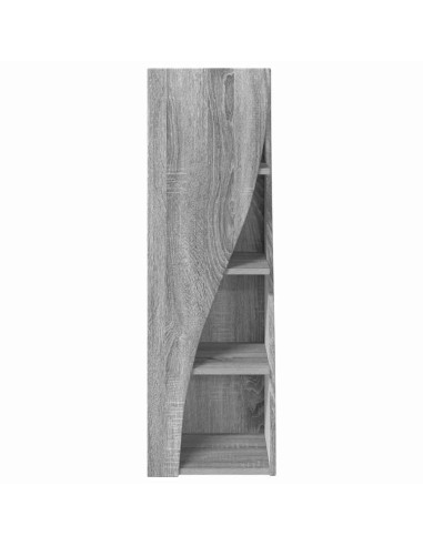 Mobile angolare Grigio Sonoma 32x32x102cm Legno multistrato
