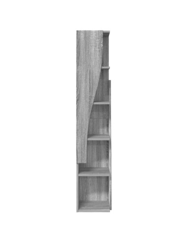 Mobile angolare Grigio Sonoma 27,5x27x140cm Legno multistrato