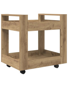 Carrello da Scrivania Rovere artigianale 60 x 45 x 60 cm 2