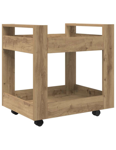 Carrello da Scrivania Rovere artigianale 60 x 45 x 60 cm