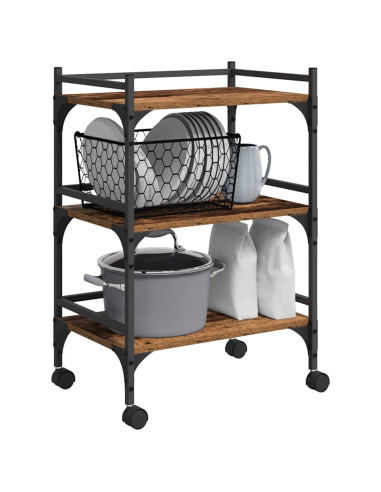 Carrello da Cucina Legno vecchio 50 x 35 x 75.5 cm