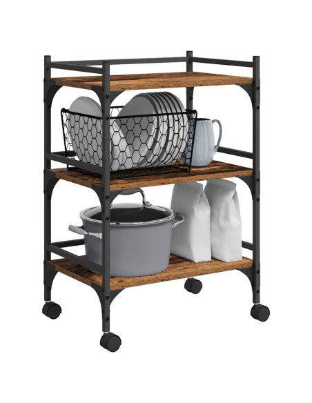 Carrello da Cucina Legno vecchio 50 x 35 x 75.5 cm