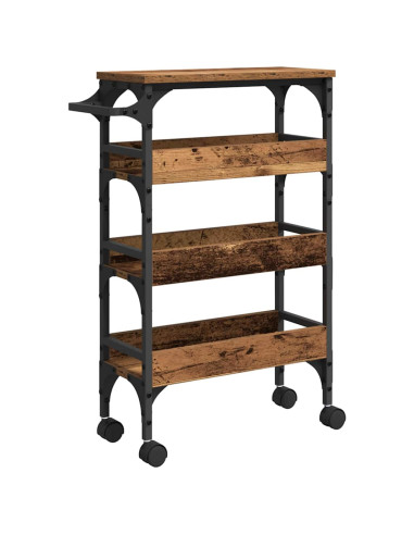 Carrello da Cucina Legno vecchio 53 x 20 x 76 cm