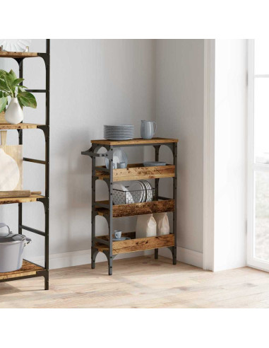 Carrello da Cucina Legno vecchio 53 x 20 x 76 cm