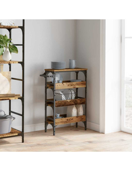 Carrello da Cucina Legno vecchio 53 x 20 x 76 cm