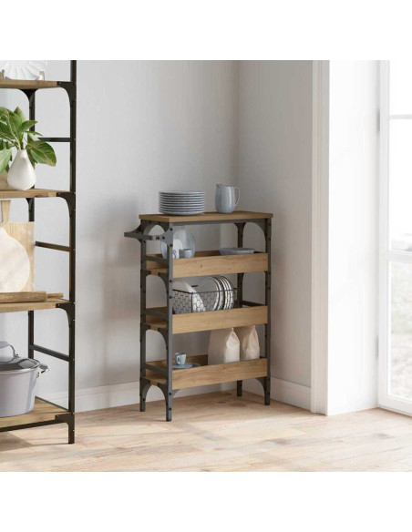 Carrello da Cucina Rovere artigianale 53 x 20 x 76 cm
