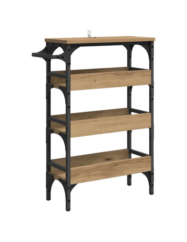 Carrello da Cucina Rovere artigianale 53 x 20 x 76 cm
