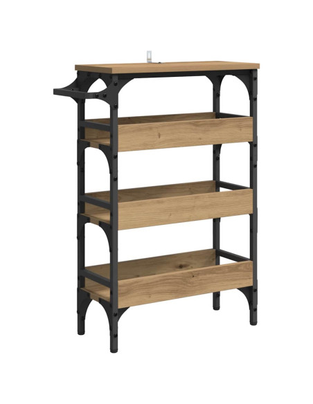 Carrello da Cucina Rovere artigianale 53 x 20 x 76 cm