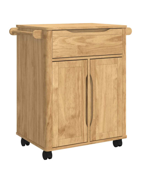 Carrello da Cucina FLORO Marrone cerato 72,5 x 45 x 80 cm