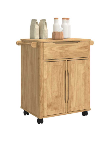 Carrello da Cucina FLORO Marrone cerato 72,5 x 45 x 80 cm