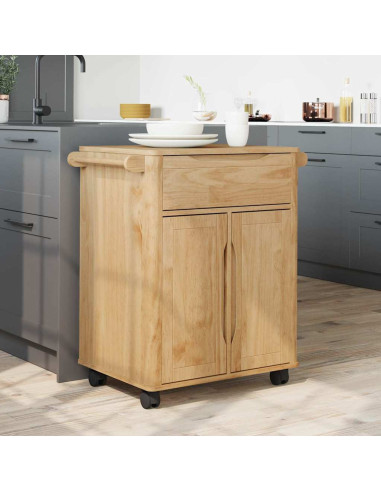 Carrello da Cucina FLORO Marrone cerato 72,5 x 45 x 80 cm